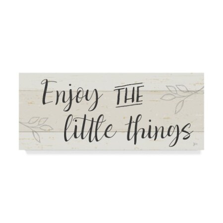 Trademark Fine Art Jess Aiken 'Simple Signs I' Canvas Art, 10x24 WAP07796-C1024GG